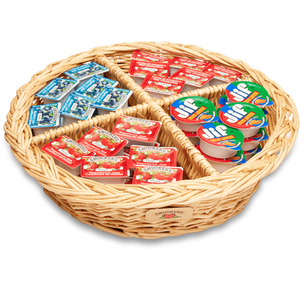 smucker-foodservice-canada-single-serve-spreads-buffet-basket